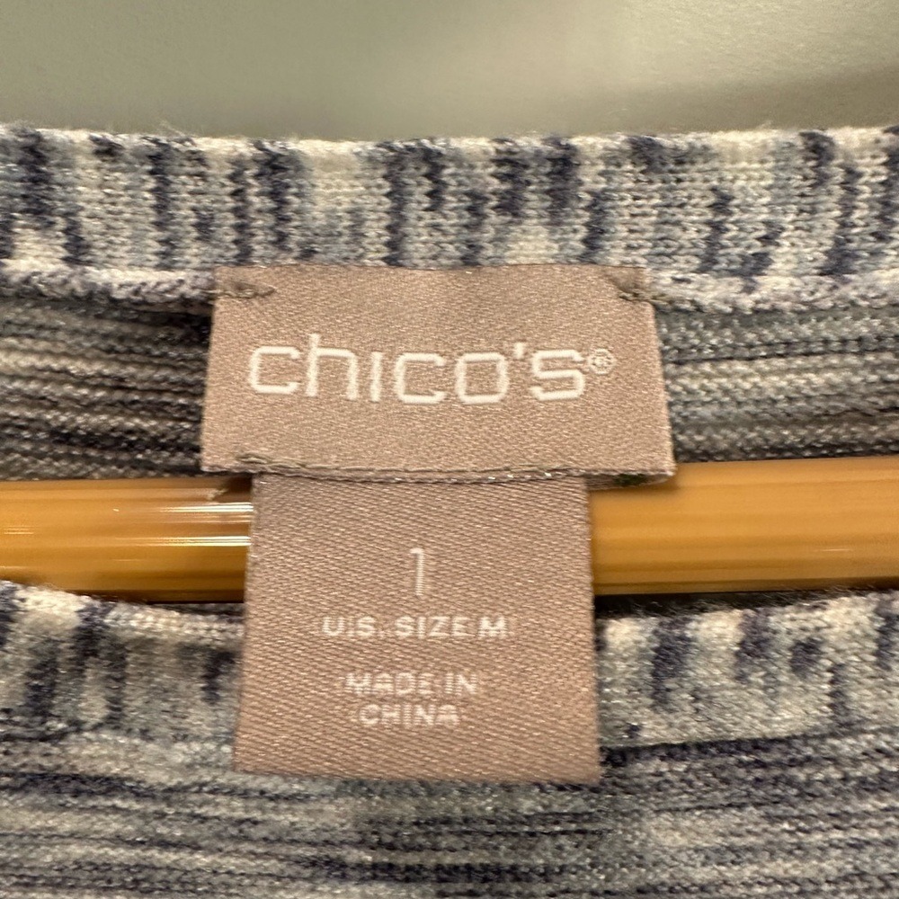 Chico's Size 1 (Standard Size M) Bateau Neck Pullover Sweater - Picture 4 of 4